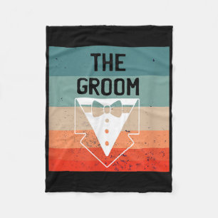 The Groom Bachelor Party Shirts For Men Groomsmen Fleece Blanket