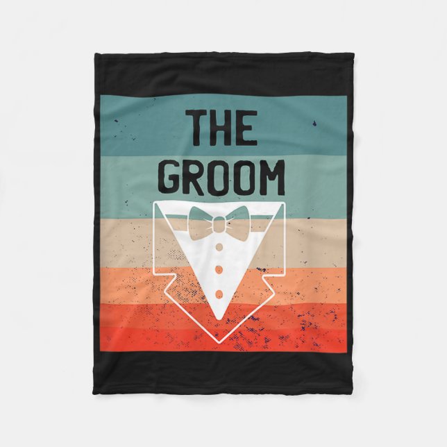 The Groom Bachelor Party Shirts For Men Groomsmen  Fleece Blanket (Front)