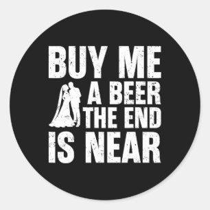 The Groom Bachelor Supplies Party Wedding Classic Round Sticker