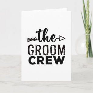 The Groom Crew Card