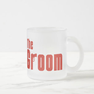 The Groom (Mafia Red) Frosted Glass Coffee Mug