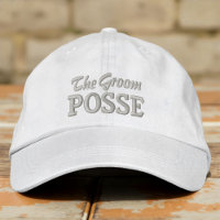 The Groom Posse Modern Simple Typography Wedding