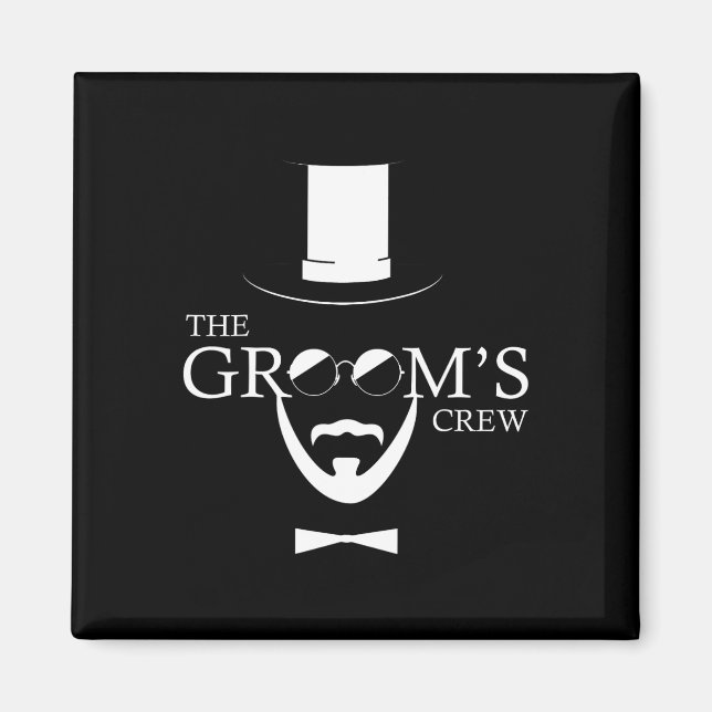 The Groom´s Crew Wedding  Magnet (Front)