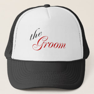 The Groom (Script Red) Trucker Hat