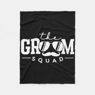 The Groom Squad Sungles Wedding Bachelor Party Gro Fleece Blanket