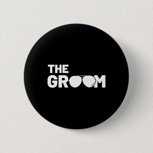 The Groom Squat Bachelor Supplies Party Wedding 1  6 Cm Round Badge