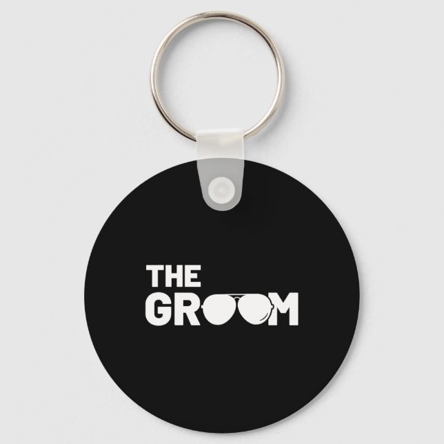 The Groom Squat Bachelor Supplies Party Wedding 1  Key Ring (Front)