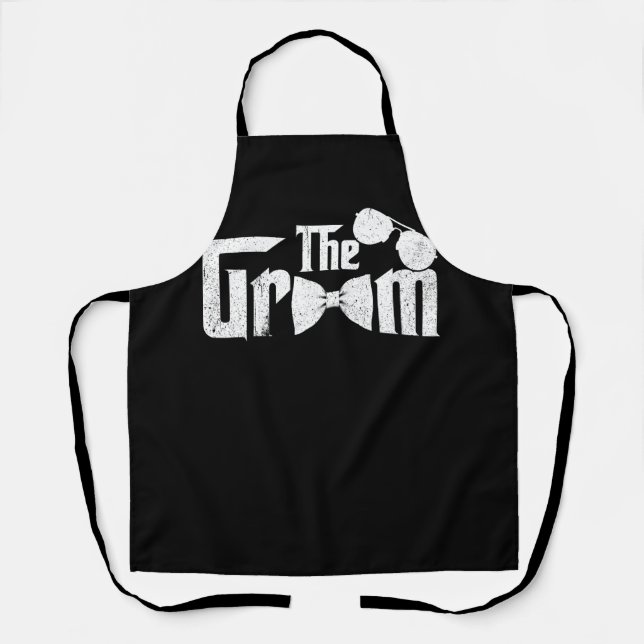 The Groom Squat Bachelor Supplies Party Wedding Pa Apron (Front)