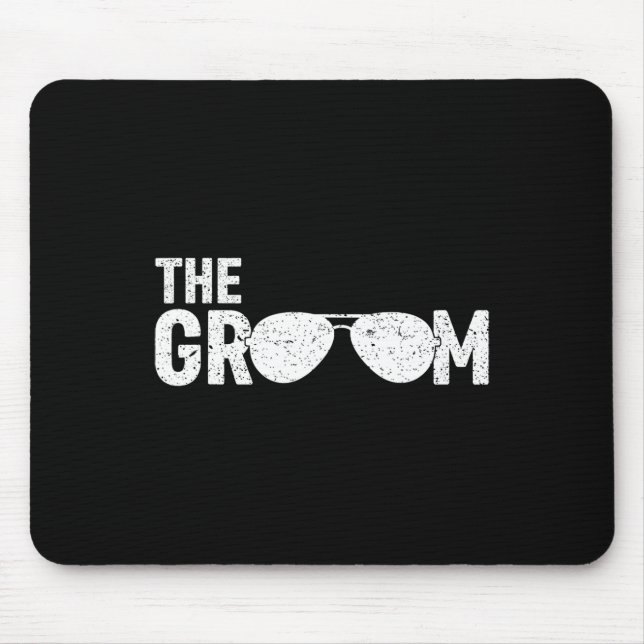 The Groom Sungles Bridal Shower Wedding Bachelor P Mouse Mat (Front)