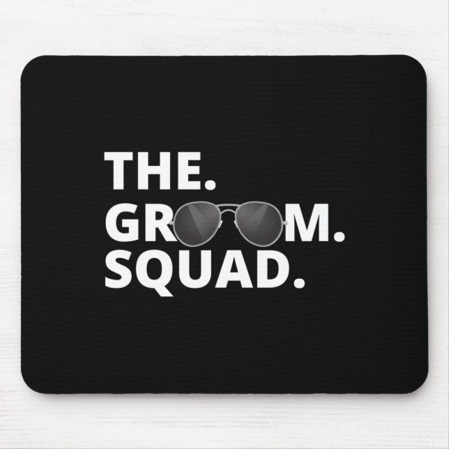 The Groom Team Bachelor Party Performance Mouse Mat (Front)