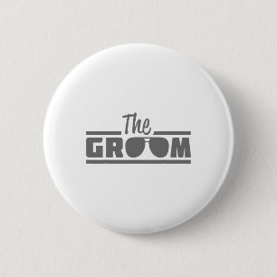 The Groom Vintage Men Wedding Day Groom To Be 6 Cm Round Badge