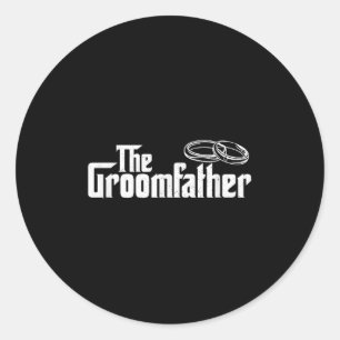 The Groomfather - Father Of The Groom Wedding Brid Classic Round Sticker