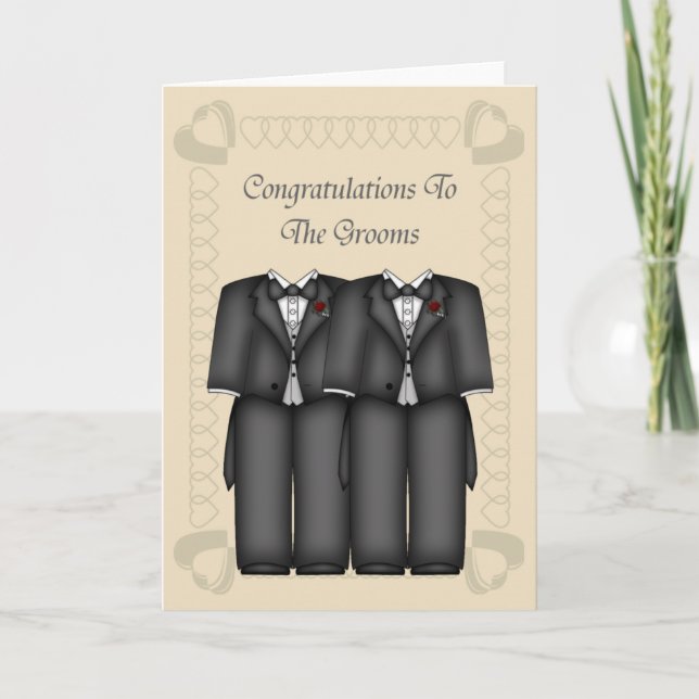 The Grooms Card (Front)