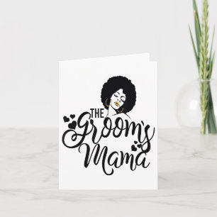 The Grooms Mama Shirt Black Bride Wedding Mum Moth Card