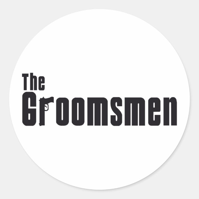 The Groomsmen (Mafia) Classic Round Sticker (Front)