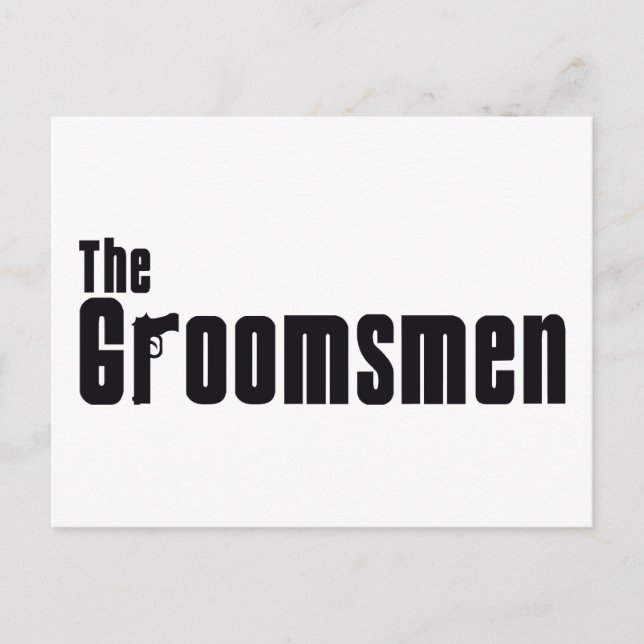 The Groomsmen (Mafia) Postcard (Front)