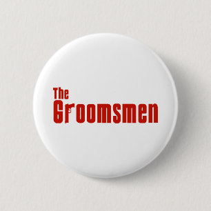 The Groomsmen (Mafia Red) 6 Cm Round Badge