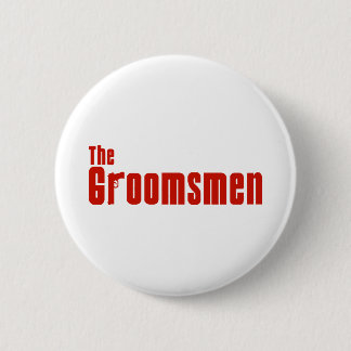 The Groomsmen (Mafia Red) 6 Cm Round Badge