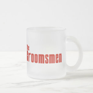 The Groomsmen (Mafia Red) Frosted Glass Coffee Mug