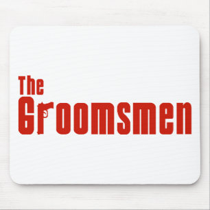 The Groomsmen (Mafia Red) Mouse Mat
