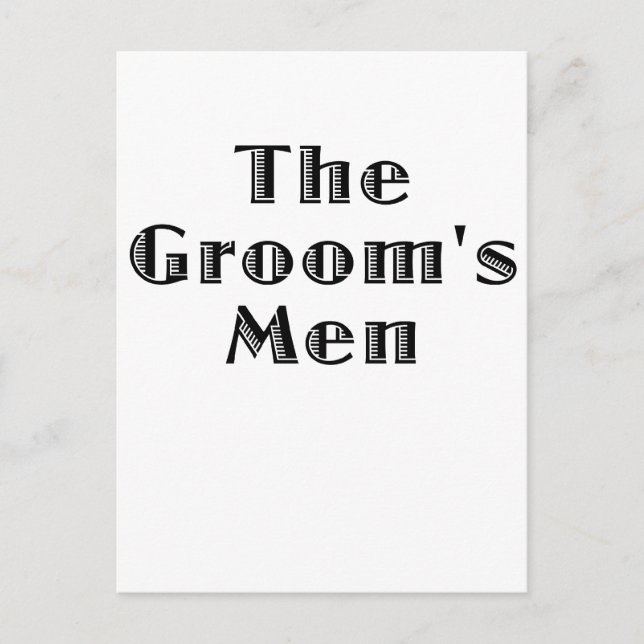 The Groomsmen Postcard (Front)