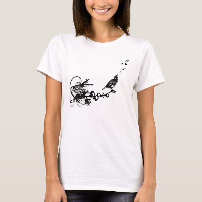 The Groove "Funky Bird" by Julian P Flores T-Shirt (Front)