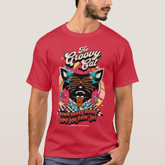 The Groovy Cat girl T-Shirt (Front)