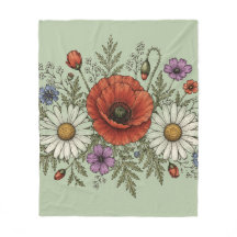 The Groovy Dream Meadow Fleece Blanket
