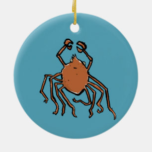 the groovy sea spider ceramic tree decoration