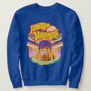 The Groovy Walrus - Retro Rock Vibes Sweatshirt