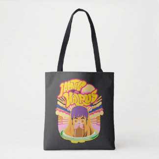 The Groovy Walrus - Retro Rock Vibes Tote Bag