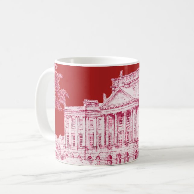 The Grounds at Pemberley (Red) - Coffee Mug (Front Left)