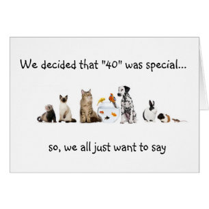 THE "GROUP" IN THIS CARD SAYS TIME TO PARTY "40th"