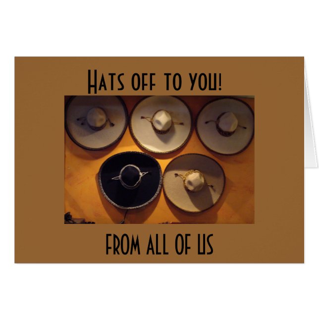 THE GROUP SAYS HATS OFF TO U 40th (Front Horizontal)