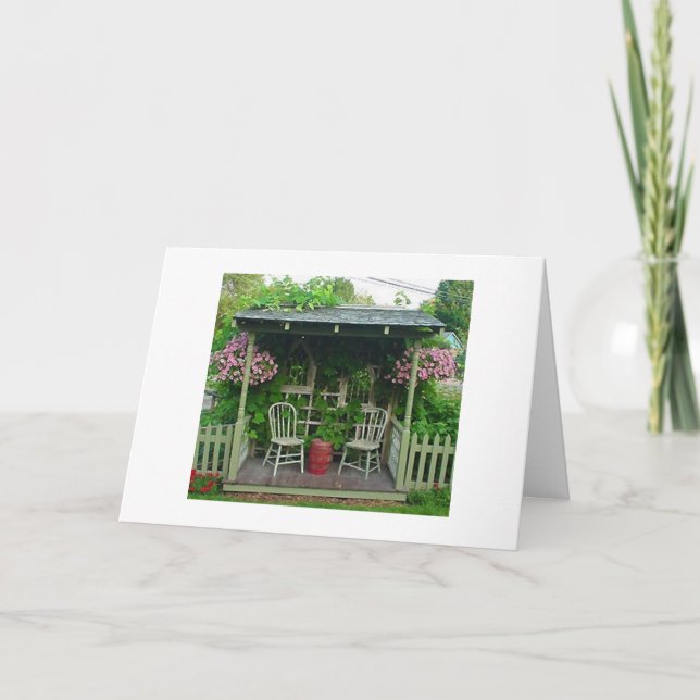 THE GROUP SAYS HAVE A HAPPY BIRTHDAY GARDEN STYLE CARD (Front)