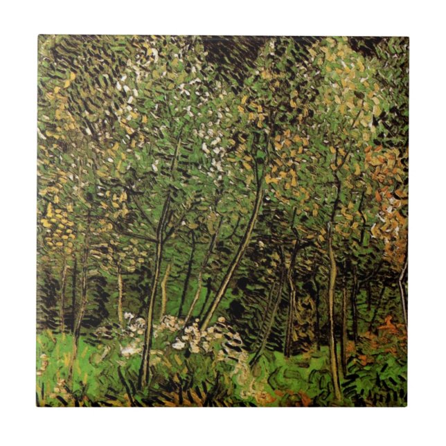 The Grove by Vincent van Gogh Tile (Front)