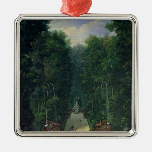 The Groves of Versailles Metal Tree Decoration (Front)
