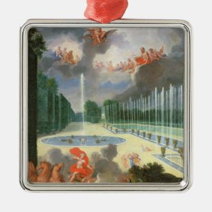 The Groves of Versailles. View of Dragon Pool Metal Tree Decoration