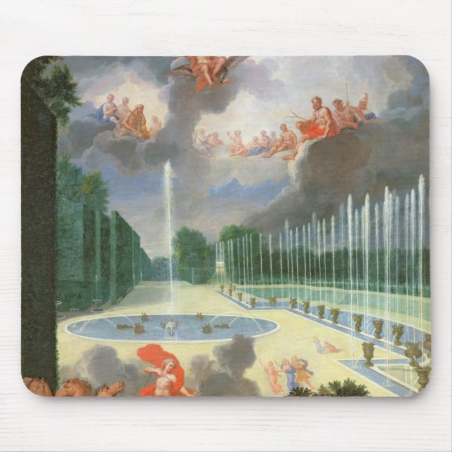 The Groves of Versailles. View of Dragon Pool Mouse Mat (Front)
