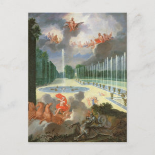 The Groves of Versailles. View of Dragon Pool Postcard