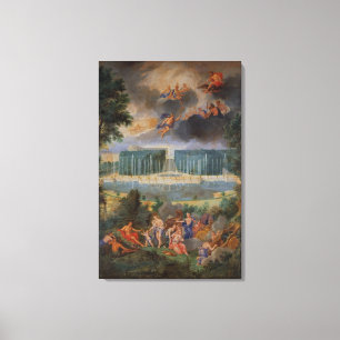 The Groves of Versailles. View of pool of Neptune Canvas Print