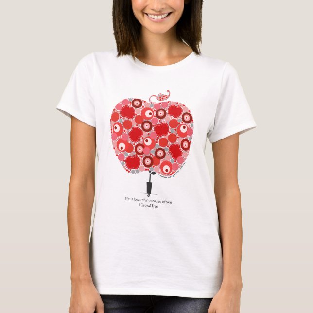 The "Grow A Tree" Project - An Apple Tree T-Shirt (Front)