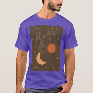 The growing moon and the red sun in the framework T-Shirt