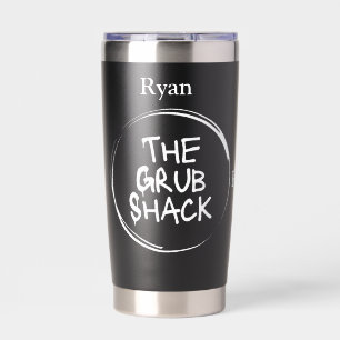 The Grub Shack Black Insulated Tumbler