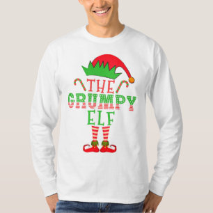The Grumpy Elf Christmas Family Matching Pajama T- T-Shirt