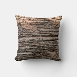 The grunged rusty on the wall isolated. Rust metal Cushion