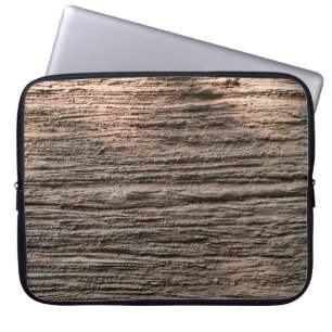 The grunged rusty on the wall isolated. Rust metal Laptop Sleeve