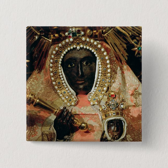 The Guadalupe Madonna 15 Cm Square Badge (Front)