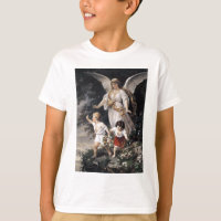 The Guardian Angel and Children, Vintage Painting.