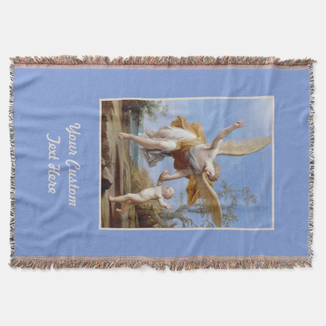 "The Guardian Angel" custom throw blanket (Front)